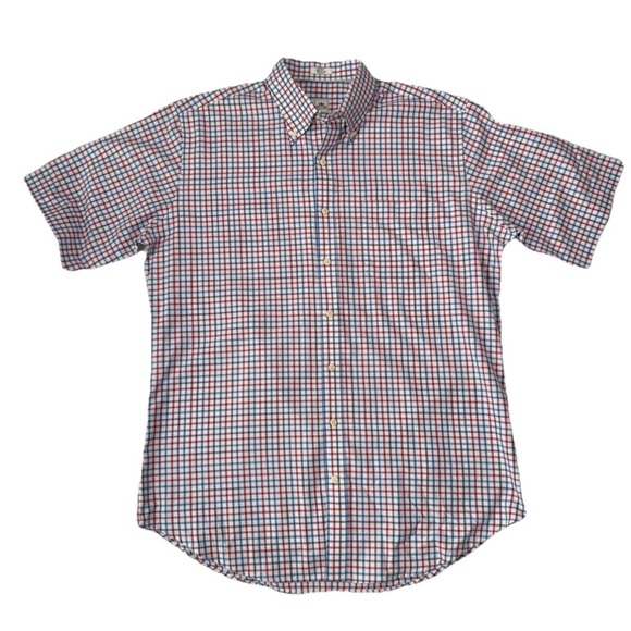 Peter Millar Other - Peter Millar Red and Blue Casual Button Down Shirt